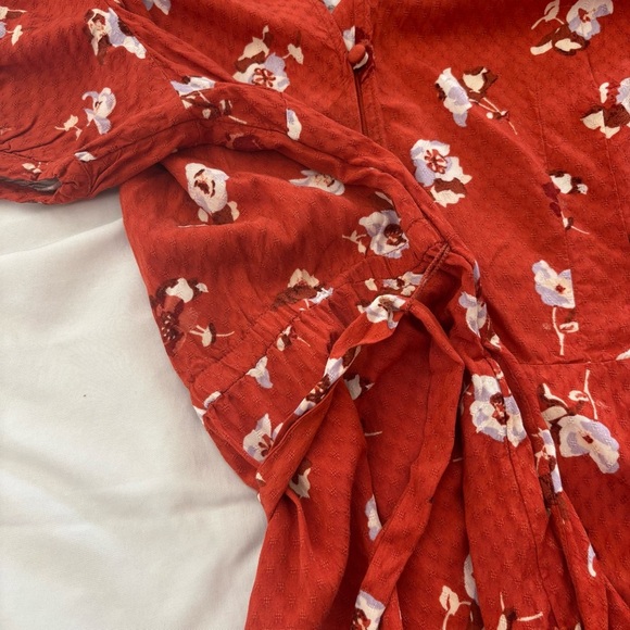 Universal Thread Red Floral Midi Dress - Picture 11 of 13